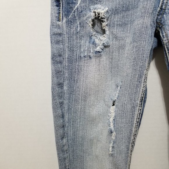 Vanilla Star jeans 0 distressed skinny denim beaded embellished bling grunge - Picture 5 of 16